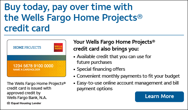 Wells Fargo Home Project Credit Card